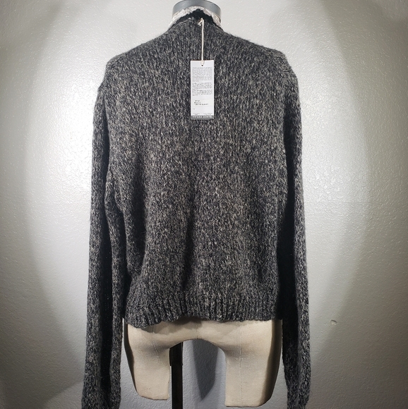 Viviana Uchitel Erena Mohair Velvet Trim Cardigan NWT - Picture 4 of 4